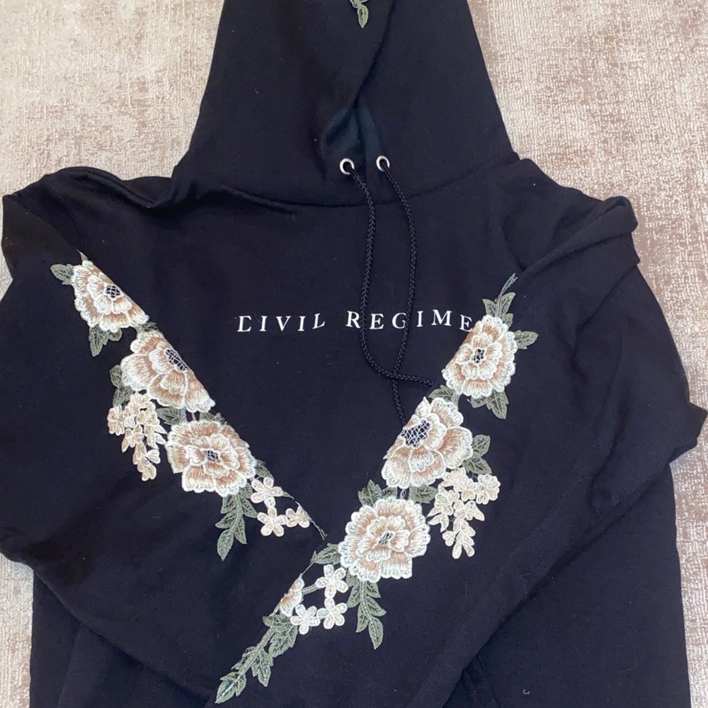 Civil Regime Black Hoodie